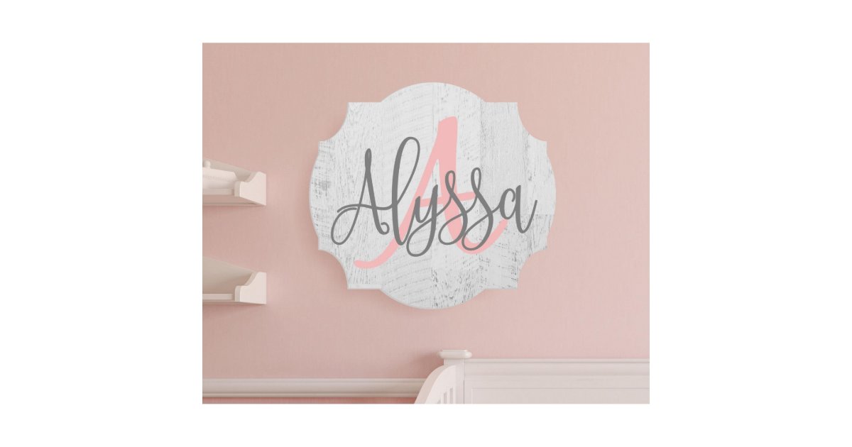 Personalized Rustic Nursery Baby Name Sign | Zazzle