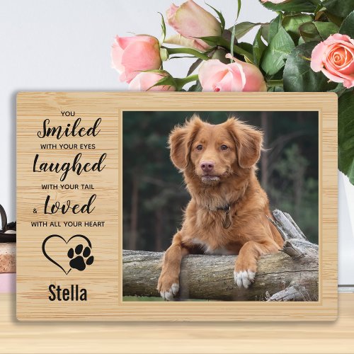 Personalized Rustic Pet Memorial Plaque