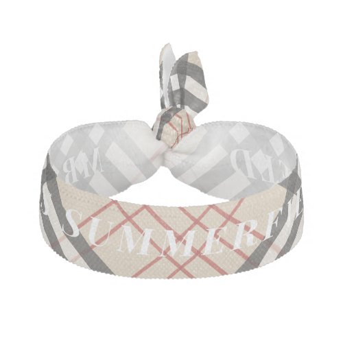 Personalized Rustic Plaid Beige Check Modern