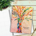Personalized Rustic Tree  Planner<br><div class="desc">This unique Planner is decorated with a rainbow-colored tree on a beige background. The original design was made in mosaic using tiny pieces of brightly colored glass. Customize it with your name and year. Use the Design Tool option to change the text size, style, or color. Because we create our...</div>