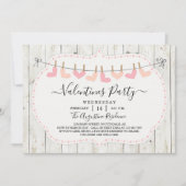 Personalized Rustic Valentine Day Party Invitation (Front)