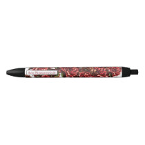 Personalized Rustic Vintage Red Roses pen