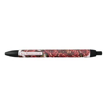 Personalized Rustic Vintage Red Roses pen