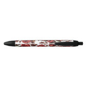 Personalized Rustic Vintage Red Roses pen (Back)