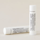 Personalized Rustic Wedding Favors Lip Balm (Rotated Left)