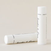 Personalized Rustic Wedding Favors Lip Balm (Rotated Right)