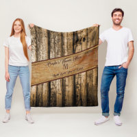 Personalized Rustic Wedding Gifts, Wedding Blanket