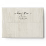 Personalized Rustic Wood Background Envelope