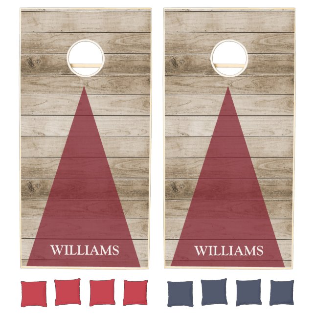 Personalized Rustic Wood  Cornhole Set (Set)