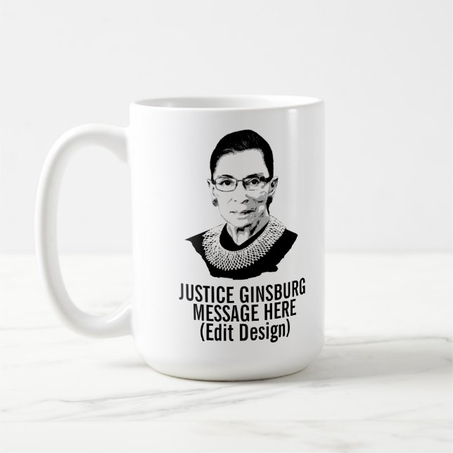 Personalized RUTH BADER GINSBURG Coffee Mug (Left)