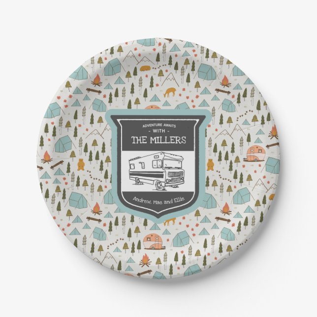 Personalized RV Camping Plates (Front)