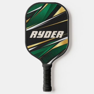 Personalized RYDER Emerald Gold Pickleball Paddle
