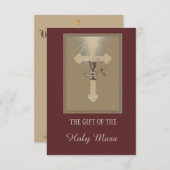 Personalized Sacred Heart Catholic Mass Offering (Front/Back)