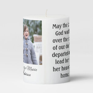 Personalized Sacred Heart of Jesus Memorial Candle