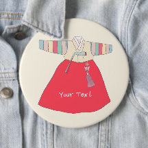 Personalized Saekdong Hanbok 한복 Illustration