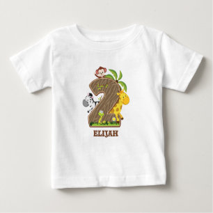 Personalized Safari 2nd Birthday Tshirt