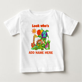 Personalized Safari 2nd Birthday Tshirt