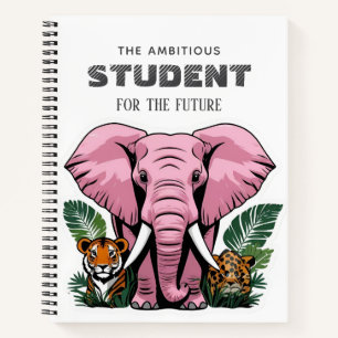 Personalized safari animals STIKERS Notebook