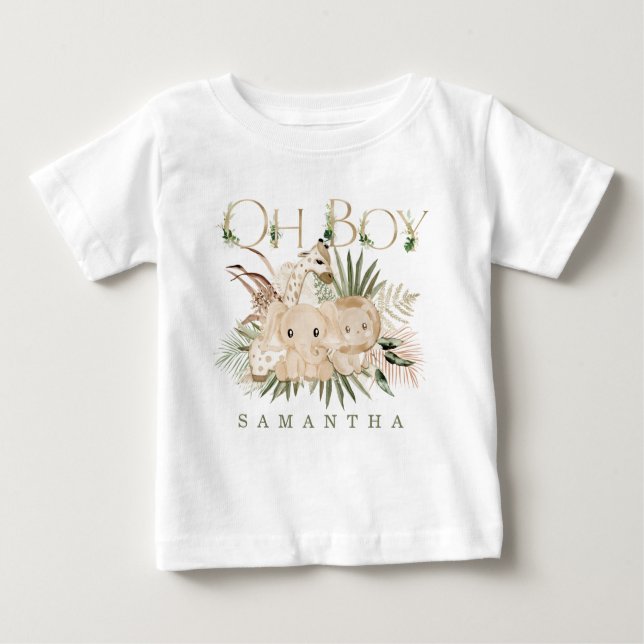 Personalized  Safari Baby  Shirts (Front)