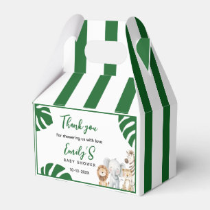 Personalized Safari Baby Shower Favor Box