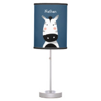 Personalized Safari Zebra Nursery Lamp" Table Lamp