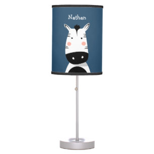 Personalized Safari Zebra Nursery Lamp" Table Lamp