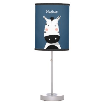 Personalized Safari Zebra Nursery Lamp" Table Lamp by OS_Designs at Zazzle