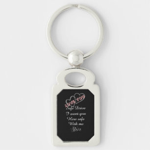 Personalized safe drive boyfriend Valentine's day Keychain