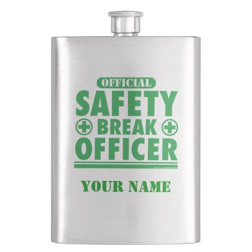 Personalized Safety Break Officer Flask