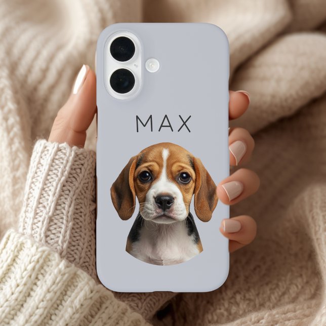 Personalized Sage Dog Photo & Name Case-Mate iPhone Case (Creator Uploaded)