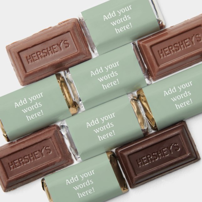 Personalized Sage Green Hershey's Miniatures (Assorted)