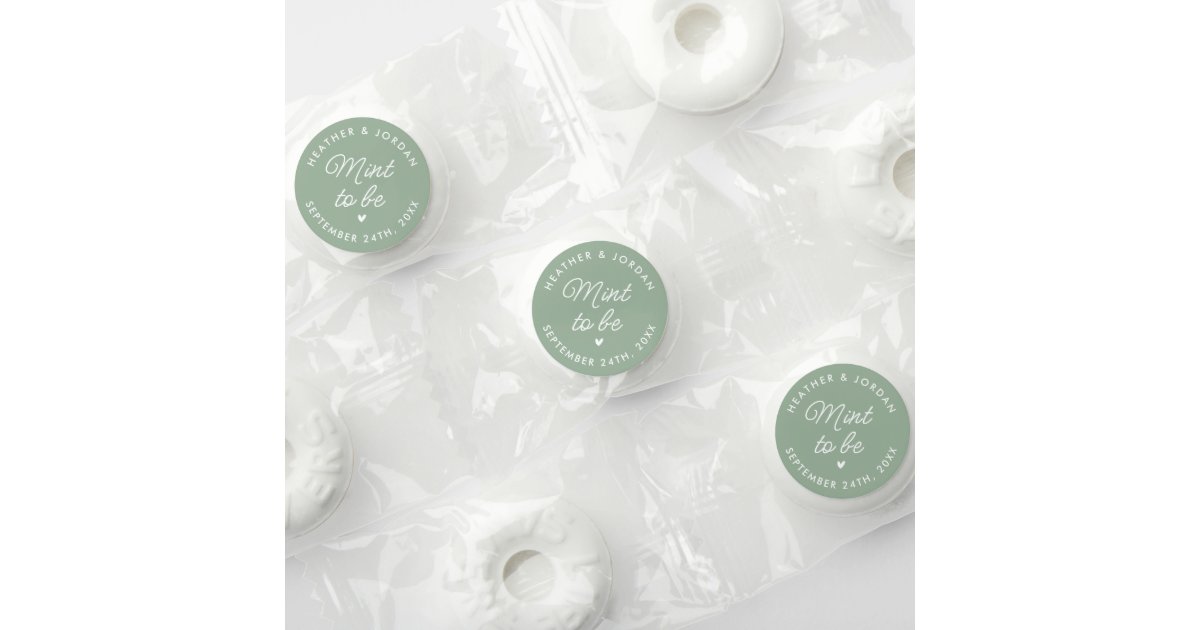 Mint to Be Wedding Favors Lifesaver Mint Personalized Party 