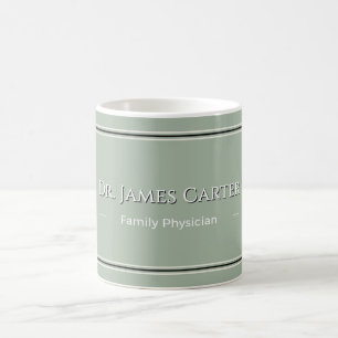 Personalized Sage Green Name Minimalist Mug