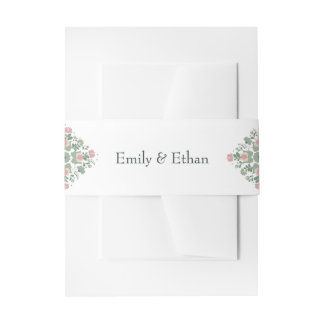 Personalized Sage Green Wedding Belly Band