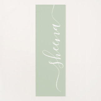 Personalized Sage Green Yoga Mat