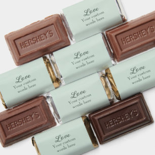 Personalized Sage Hershey's Miniatures