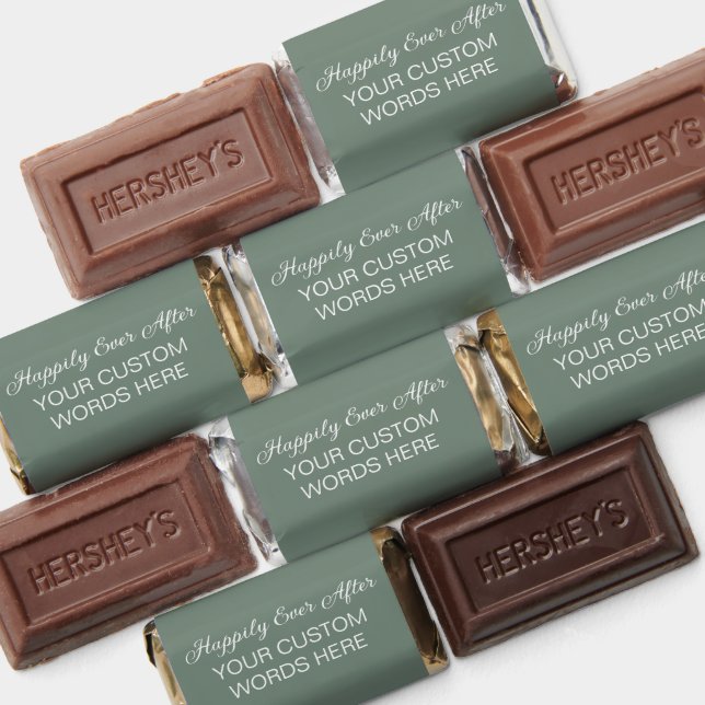 Personalized Sage Hershey's Miniatures (Assorted)