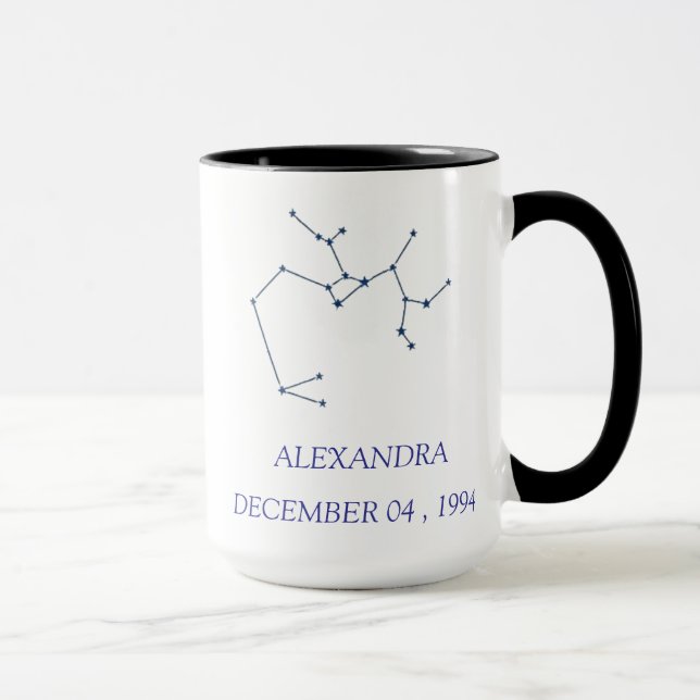 Personalized Sagittarius Constellation Mug - Custo (Right)