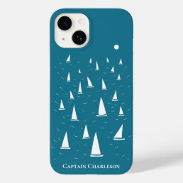 Personalized Sailing Boat Nautical Case-Mate iPhone 14 Case