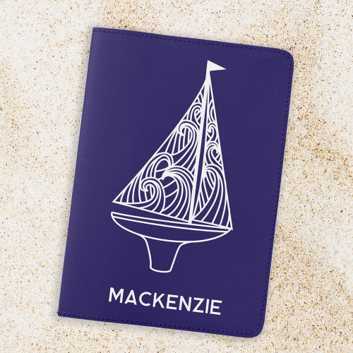 Personalized Sailing Boat Nautical Yacht Passport Passport Holder