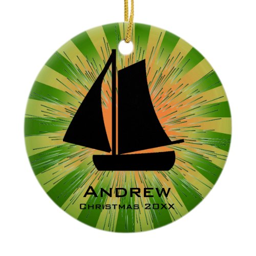 Personalized Sailing Ornament