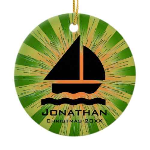 Personalized Sailing Ornament