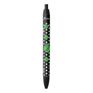 Personalized Saint Patricks Day Green Shamrock Pen
