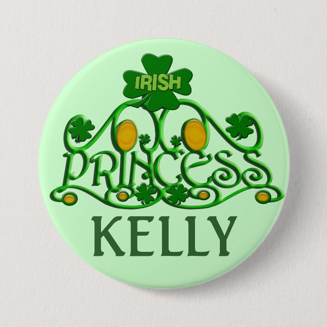 Personalized Saint Patrick's Day Irish Button (Front)