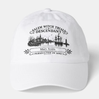 Personalized Salem Witch Trials Descendant Hat