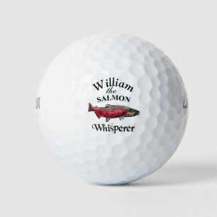 Personalized Salmon Whisperer Fisherman Golf Balls