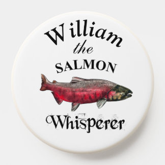 Personalized Salmon Whisperer Fisherman PopSocket
