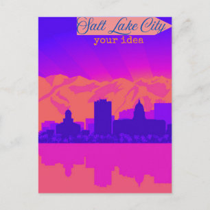 Personalized Salt Lake City Postcard, Utah Card, G Postcard
