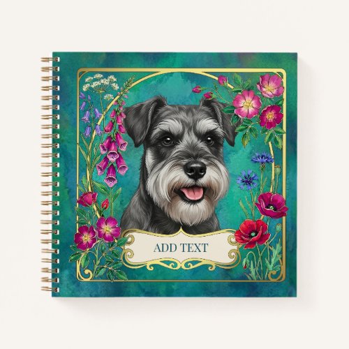 Personalized Salt & Pepper Schnauzer Notebook
