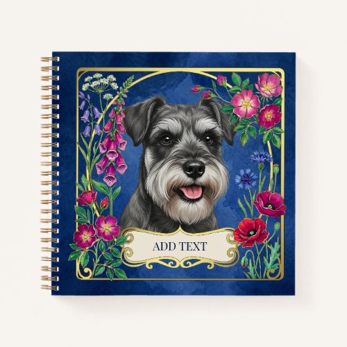 Personalized Salt & Pepper Schnauzer Notebook